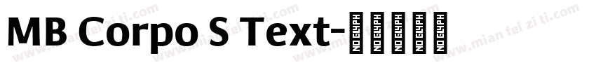 MB Corpo S Text字体转换